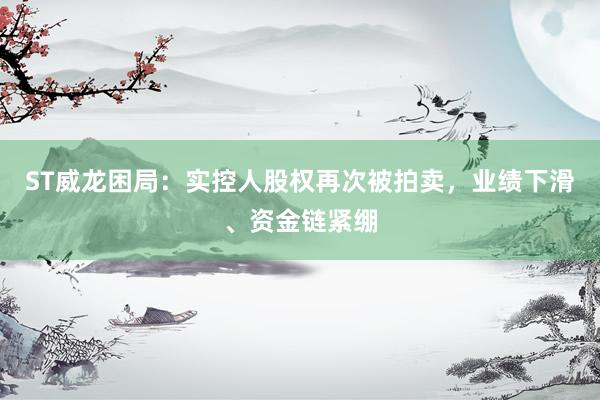 ST威龙困局：实控人股权再次被拍卖，业绩下滑、资金链紧绷