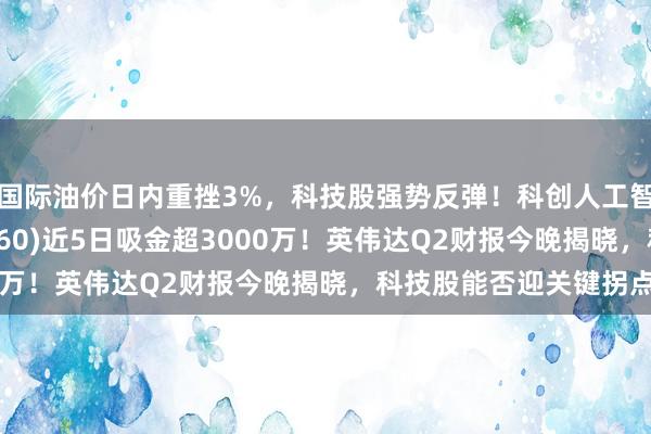 国际油价日内重挫3%，科技股强势反弹！科创人工智能ETF汇添富(589560)近5日吸金超3000万！英伟达Q2财报今晚揭晓，科技股能否迎关键拐点？